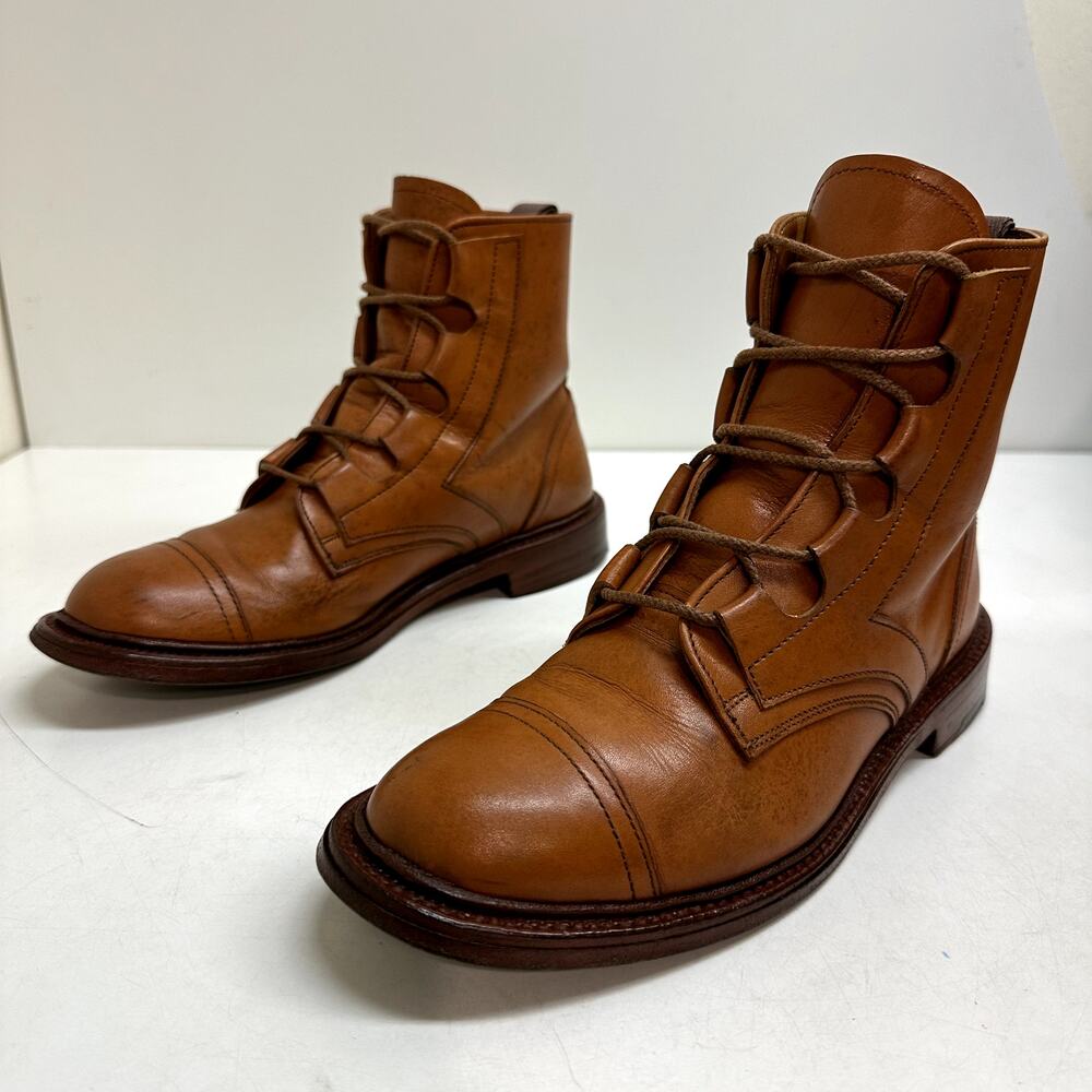 VGUC Tricker's Women;s Brown Cap Toe Boots RARE Made in England UK 5 / US 6 - Picture 5 of 13